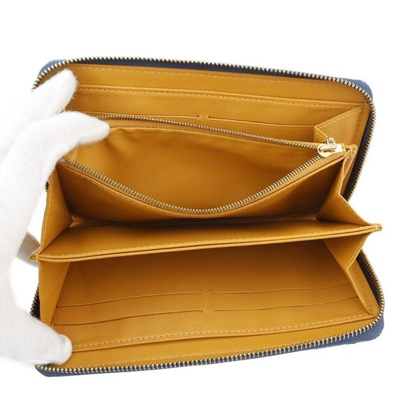 LOUIS VUITTON Zippy Wallet Monogram Denim Blue M95341 - Picture 7 of 10